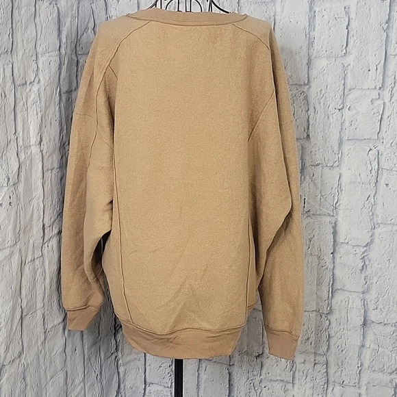EASEL Tan Women's Soft Dolman Sleeves Oversized Sweater/Sweatshirt Small - Picture 6 of 7